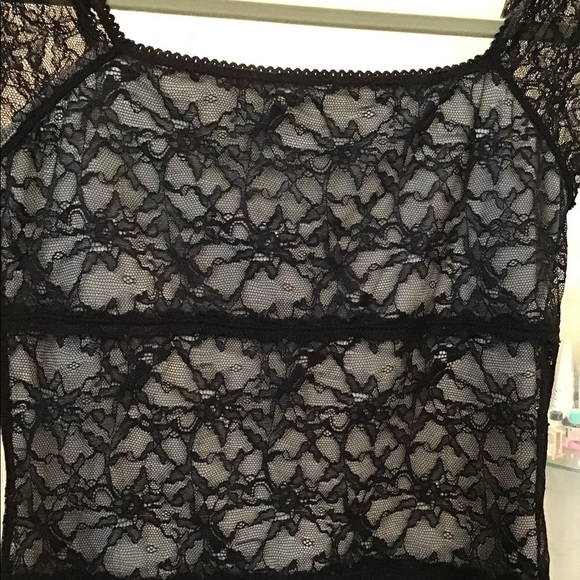 The Limited Black and Nude Lace Blouse - Picture 5 of 8